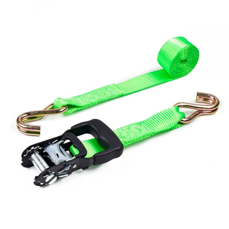 1.5 "x15" tali ratchet tugas berat dengan j hook